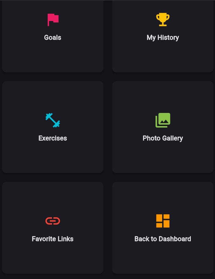 Menu screen